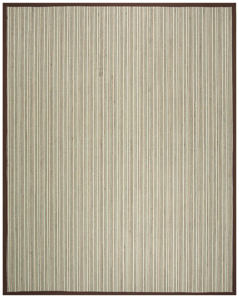Arlo Home Woven Area Rug, NF132C, Teal/Brown,  9' X 12'