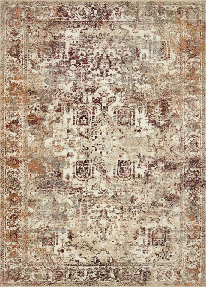 Loloi Jasmine JAS-06 Ivory / Multi 18" x 18" Sample