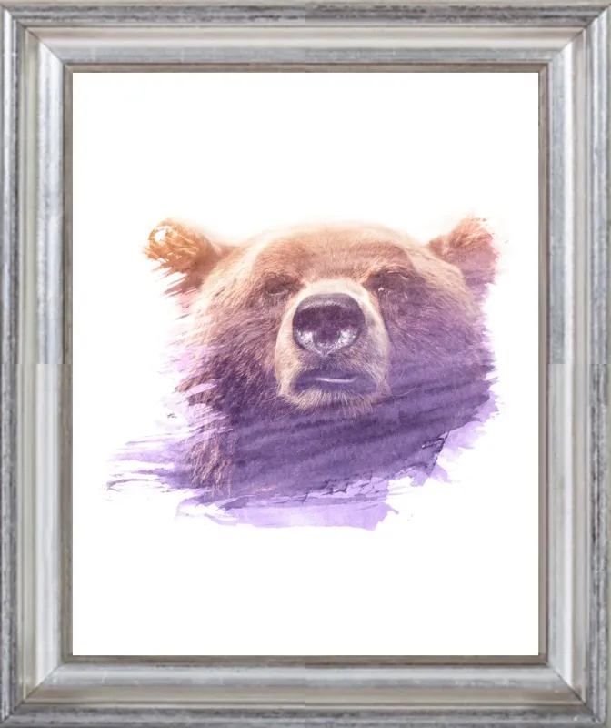BEAR SUPERIMPOSED WATERCOLOR by Emiliano Deificus for Artfully Walls