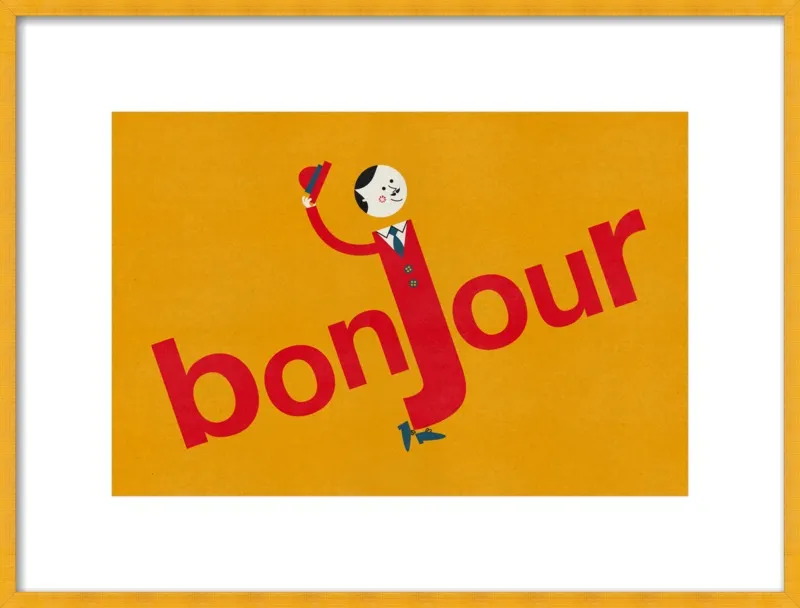Bonjour by Blanca Gómez for Artfully Walls
