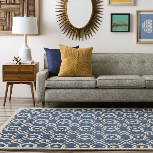Goa Blue Indoor 9' x 13' Handmade Rug