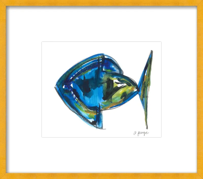 Asbtract Fish by Anthony George for Artfully Walls