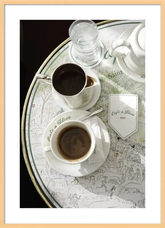 Chocolat chaud au Café de Flore by Lauren & Annael Tolila for Artfully Walls