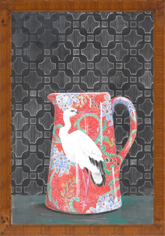 Red Vase by Miri Eshet for Artfully Walls