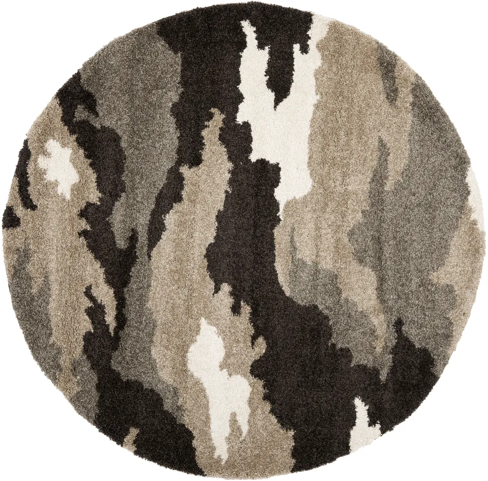 Arlo Home Woven Area Rug, SG453-1391, Beige/Multi,  6' 7" X 6' 7" Round