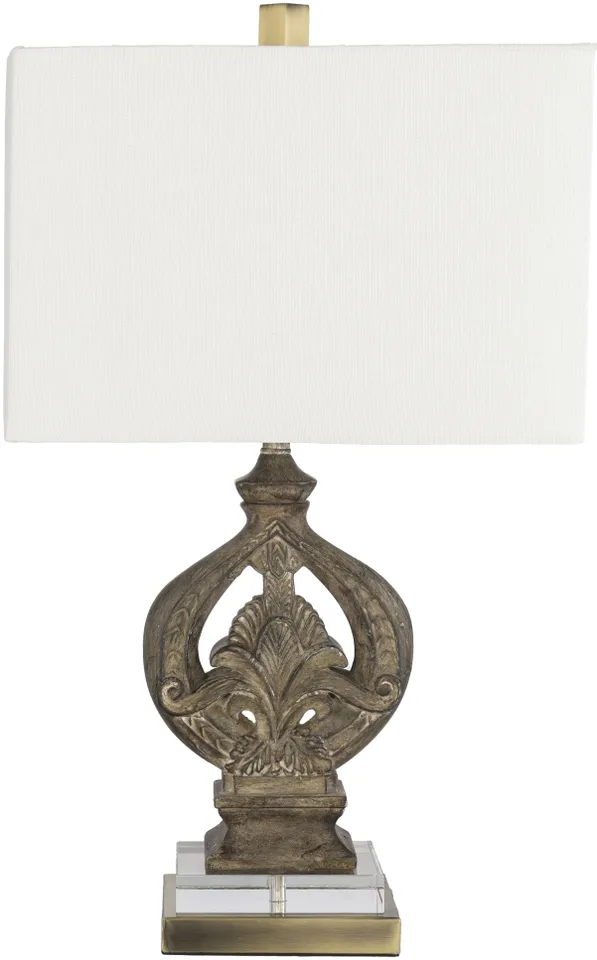 Effie Brown Painted 24"H x 15"W x 15"D Accent Table Lamp
