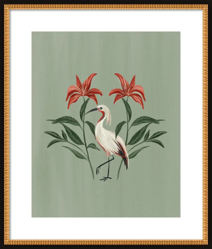 Tropical Crane by Nancy Noreth for Artfully Walls