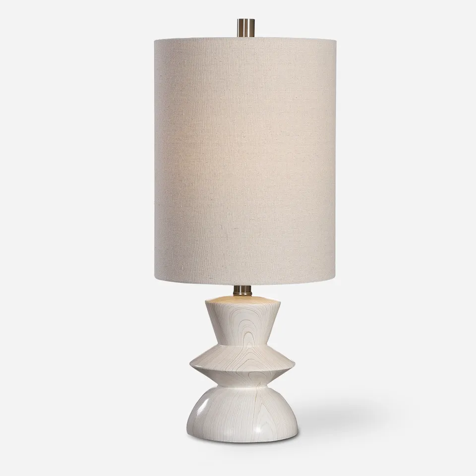 Stevens Bleached Wood Buffet Lamp