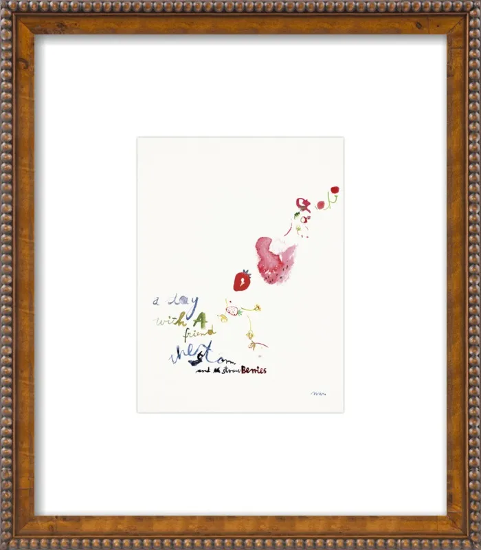 Strawberry Summer Storm by META WRABER for Artfully Walls