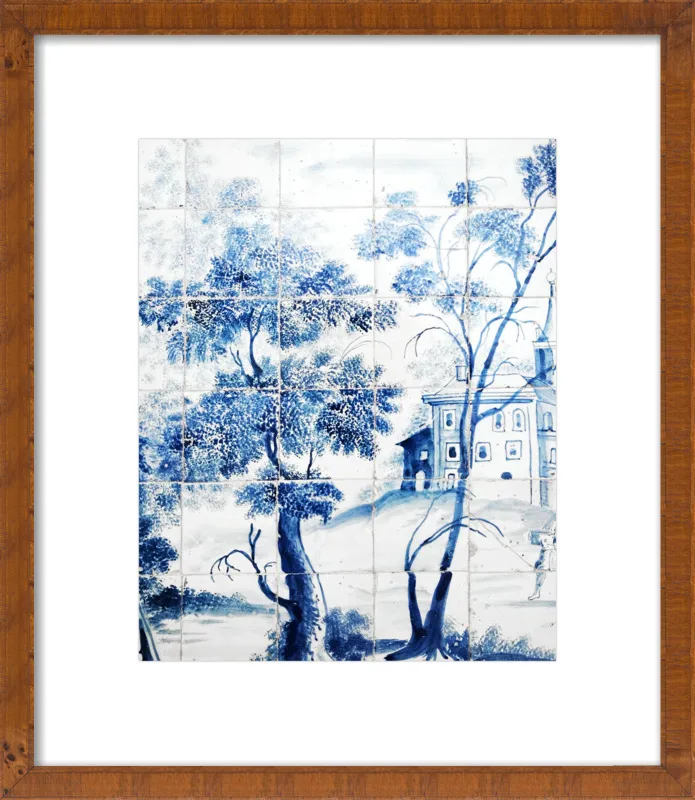 Lisbon Blue Tiles Two by Lupen Grainne for Artfully Walls
