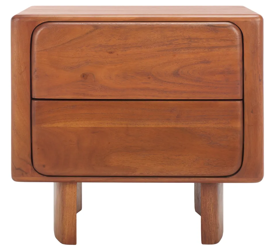 Finley 2 Drawer Wood Nightstand - Natural