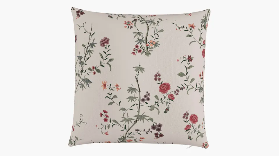 Throw Pillow 22", Multi Bamboo Garden, 22" x 22"
