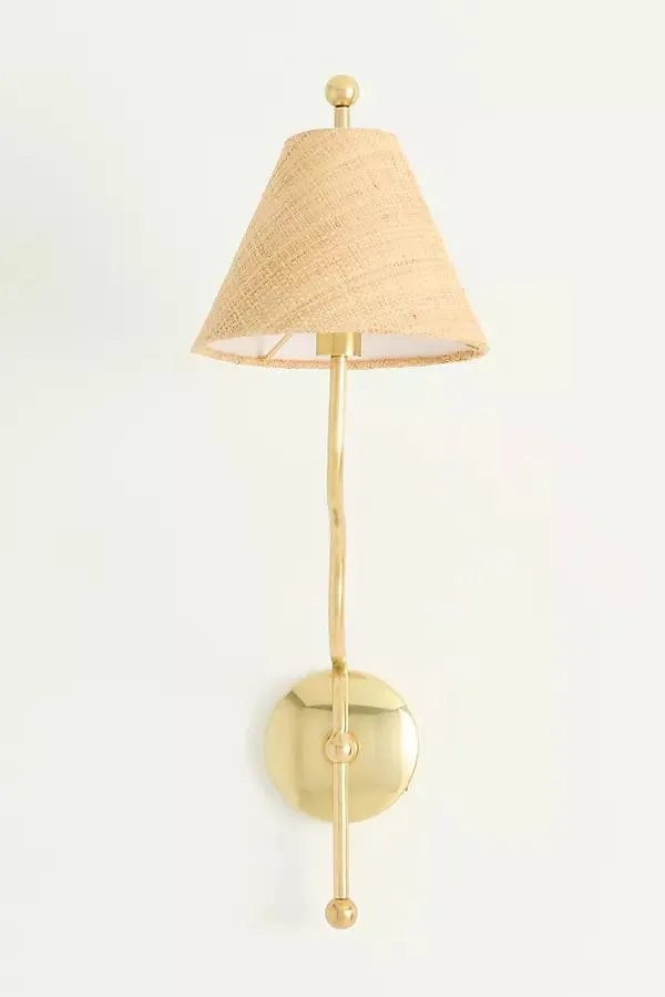 Beatrice Single Wavy Shaded Sconce