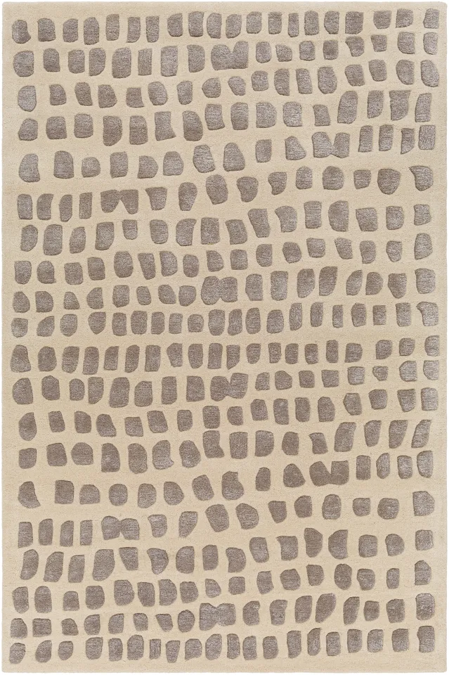 Vilnius Beige Indoor 2' x 3' Handmade Rug