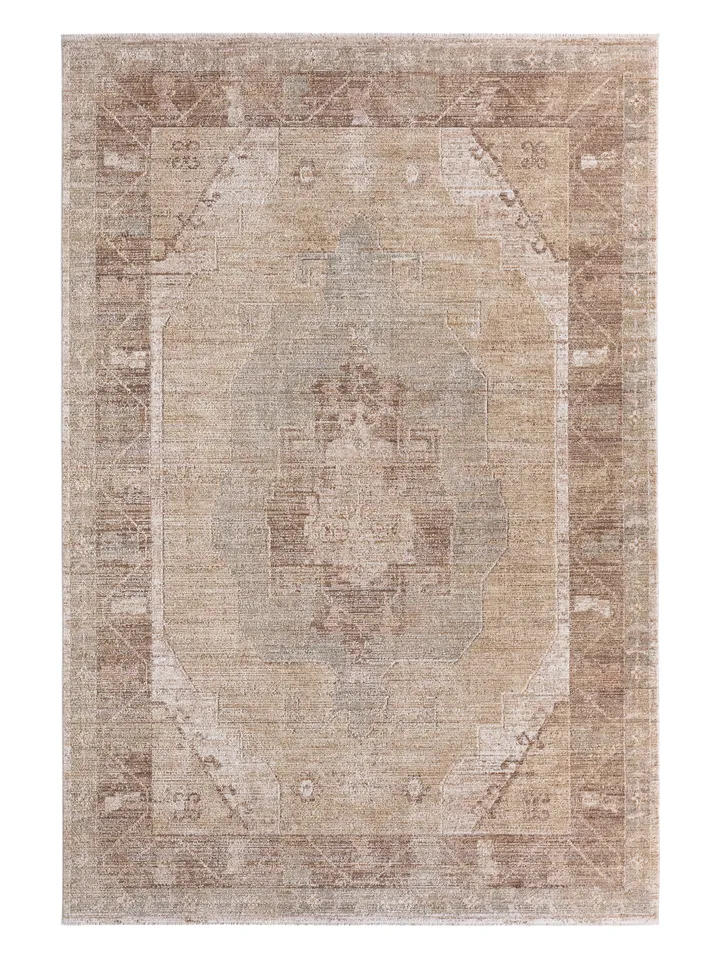 Divinity EBS01 Medallion Tan/Brown Area Rug (18" Swatch)