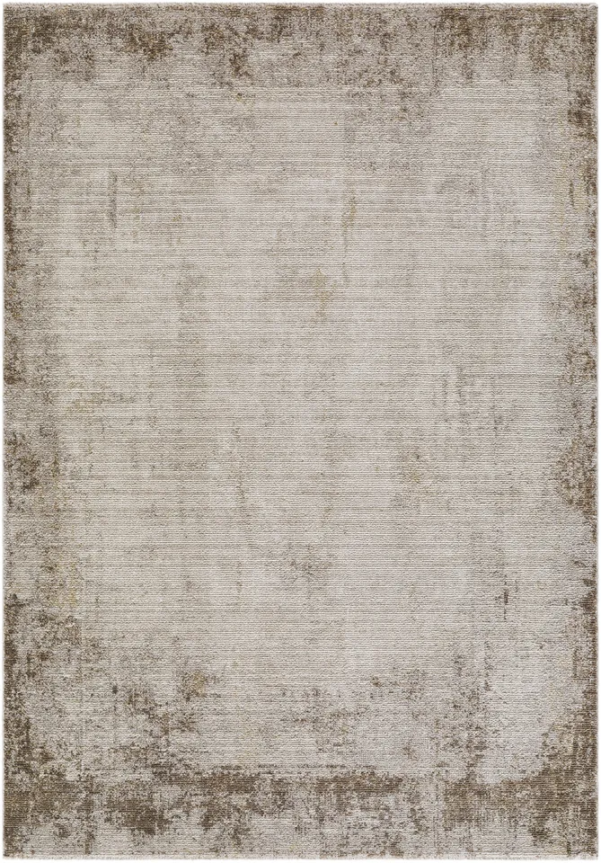 Myrtle Avenue Beige Indoor 6'7" x 9' Machine Woven Rug