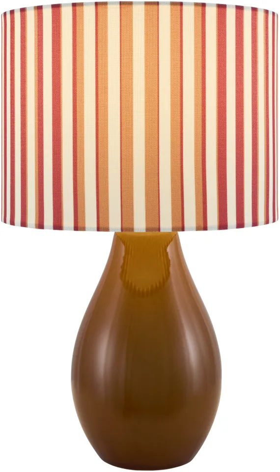 Melbu  Glazed 15"H x 9"W x 9"D Accent Table Lamp