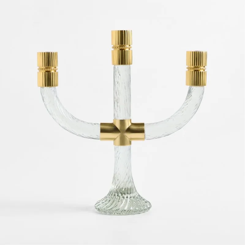 Vestige Glass Candelabra by Laura Harrier and Tiffany Howell