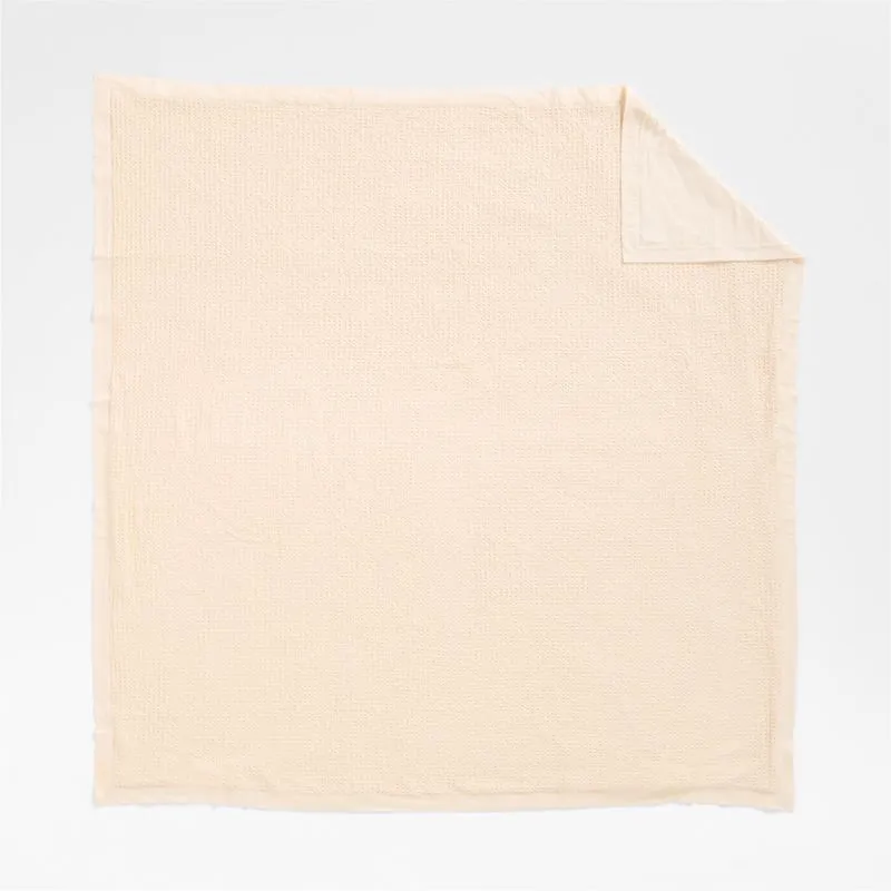 Organic Cotton Waffle Undyed King Duvet Cover