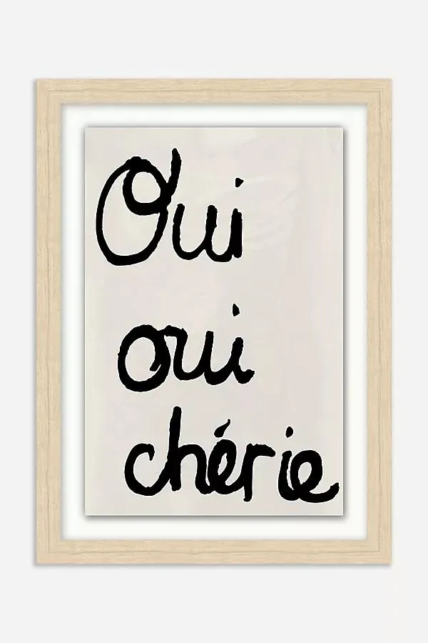 Oui Oui Chérie Wall Art