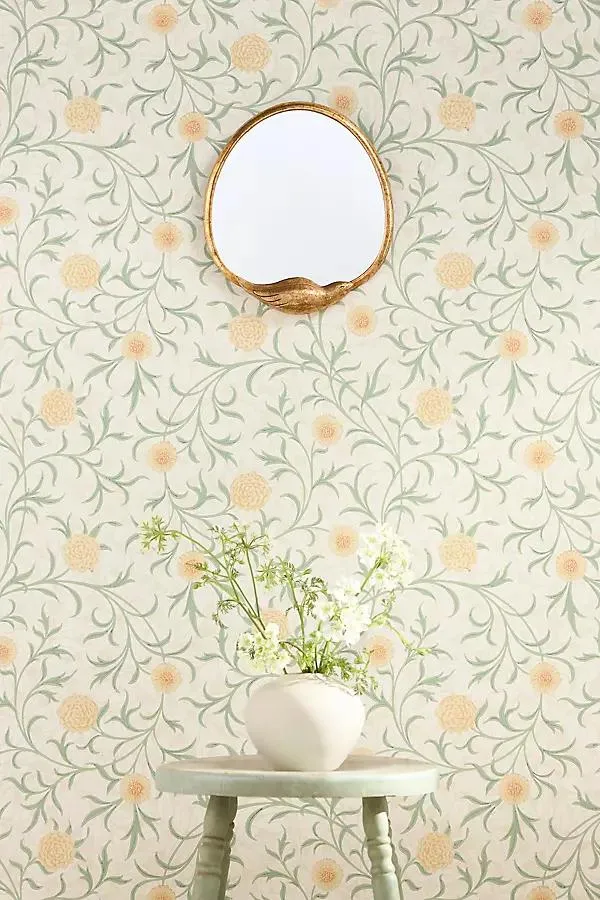Verne Bird Petite Round Gallery Wall Mirror