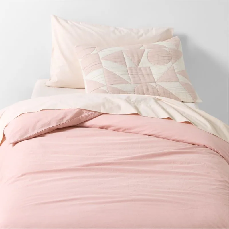 Cozy Cloud Orchid Rose Washed Kids Full/Queen Duvet Cover