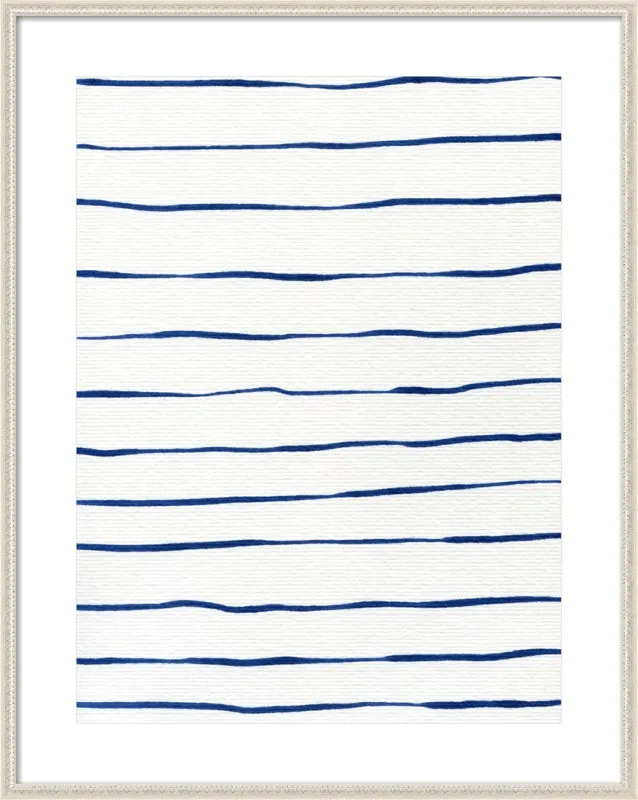Blue Stripes by Georgiana Paraschiv for Artfully Walls