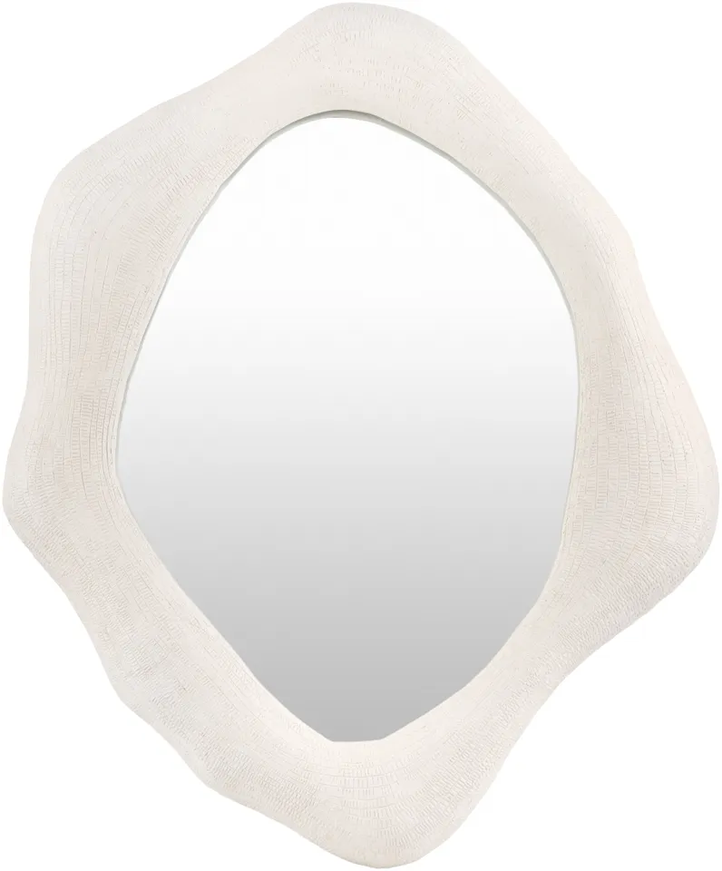 Aerin White 50"H x 48"W x 3"D Accent Mirror