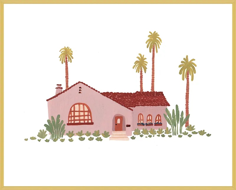 Pink Bungalow by Taylor Ann for Artfully Walls