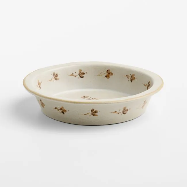 Marin Botanical 9" Stoneware Pie Dish