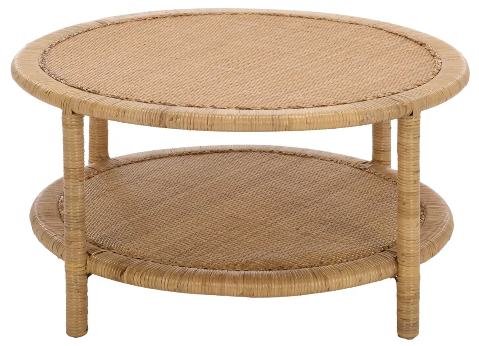 Akane Coffee Table with Shelf - Natural