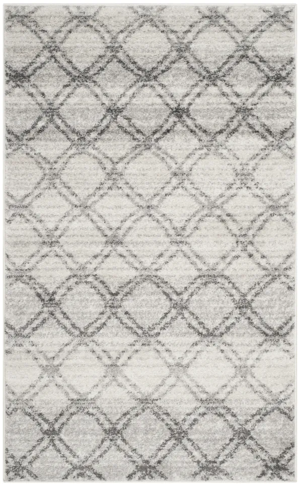 Arlo Home Woven Area Rug, ADR105P, Silver/Charcoal,  3' X 5'