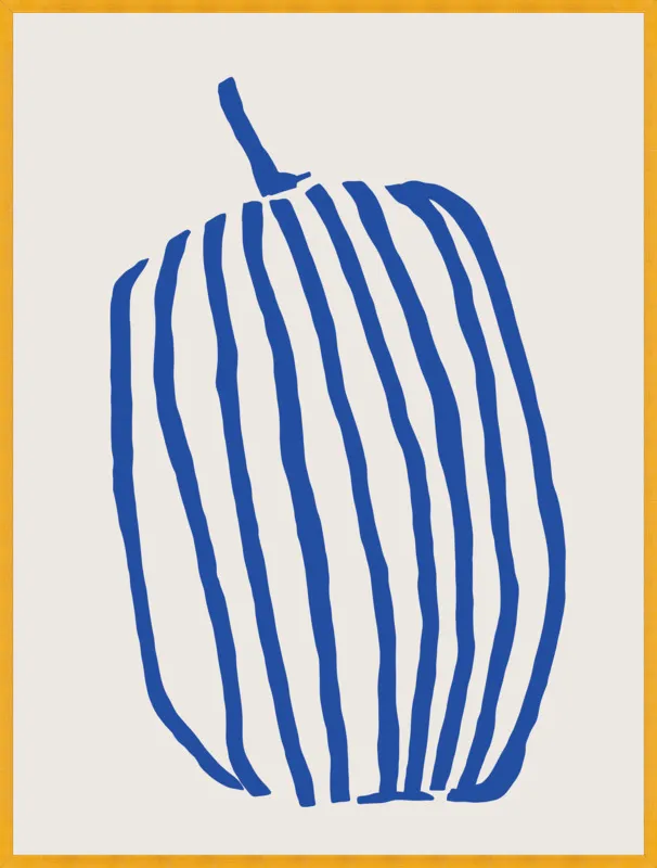 Striped pumpkin by Jessica Nielsen for Artfully Walls