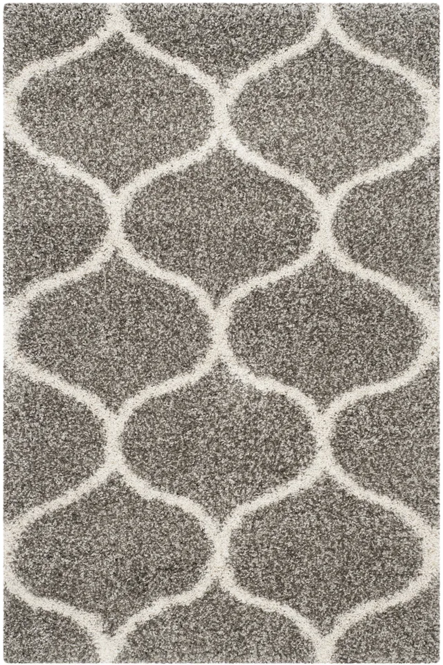 Arlo Home Woven Area Rug, SGH280B, Grey/Ivory,  4' X 6'