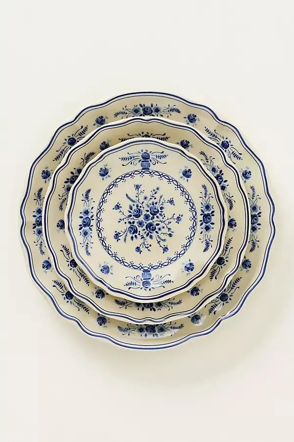 Vila Stoneware Appetizer Plate, Set of 4