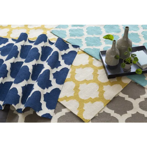 Frontier Blue Indoor 2'6" x 8' Handmade Rug