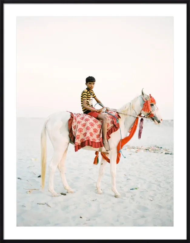 Boy on Horse by Andrew Jacona for Artfully Walls