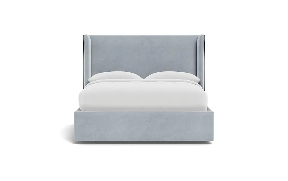 Graham Upholstered Bed with Contrast Piping and Storage Option