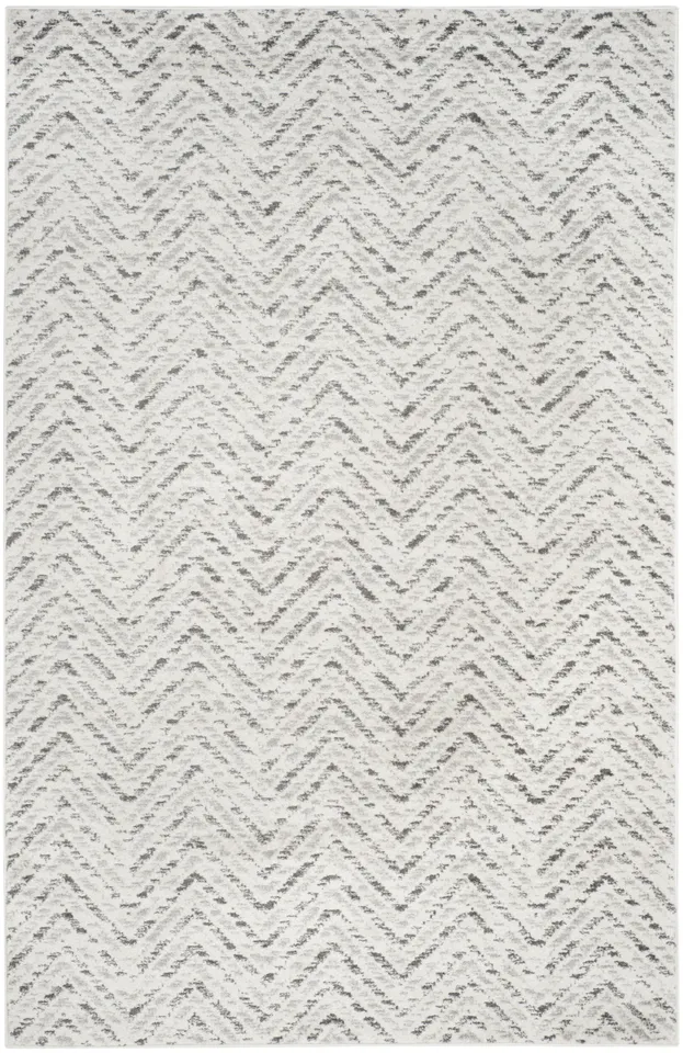 Arlo Home Woven Area Rug, ADR104N, Ivory/Charcoal,  6' X 9'
