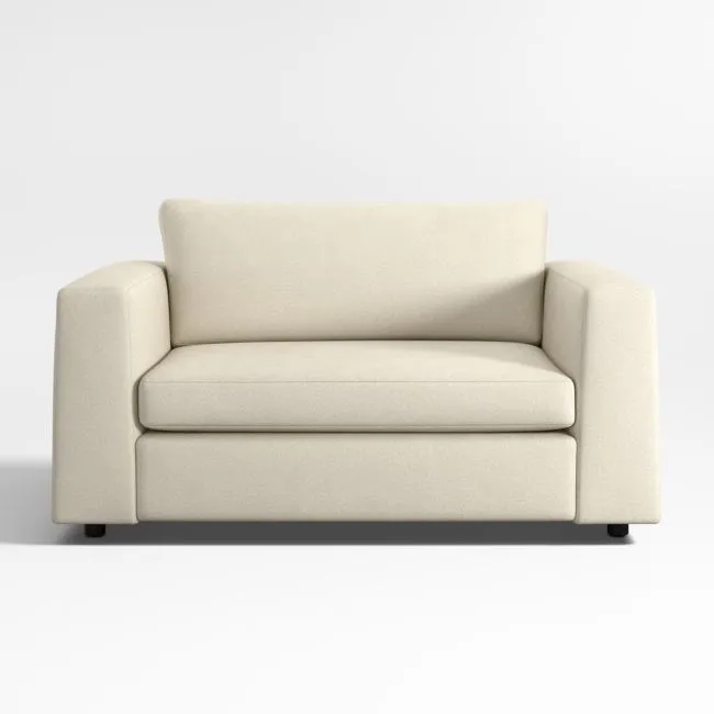 Peyton 61.5" Twin Sleeper Loveseat with Foam Mattress