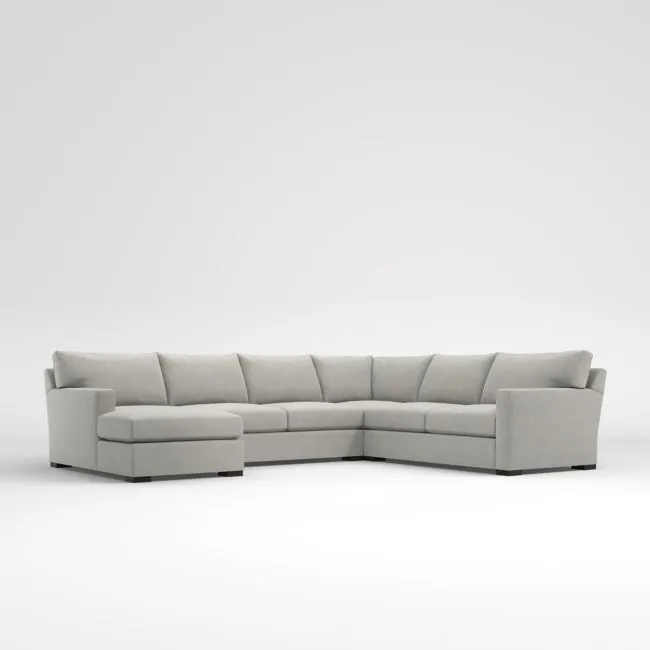 Axis 4-Piece L-Shaped Sectional Sofa with Chaise Lounge