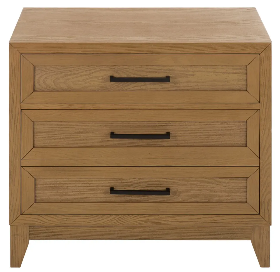 Dener 2 Drawer Nightstand - Sand