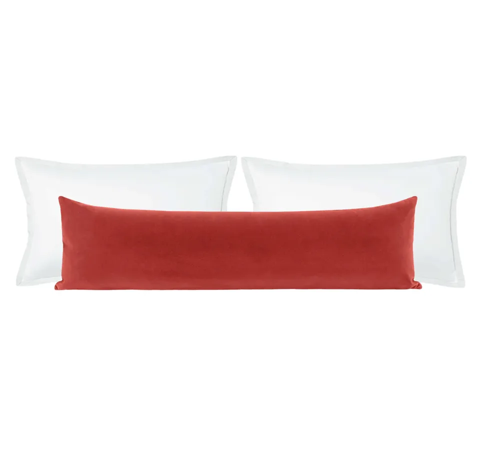 THE XL LUMBAR :: SIGNATURE VELVET // RHUBARB - SWATCH 4" X 4"