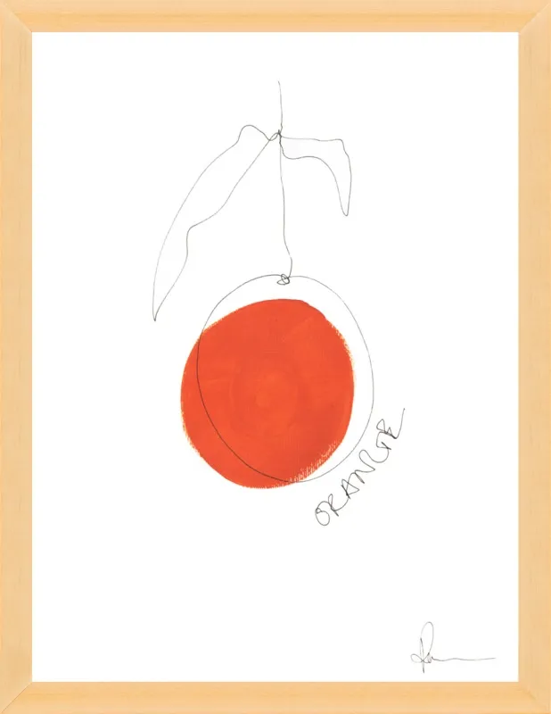 Orange by Polly Mann for Artfully Walls