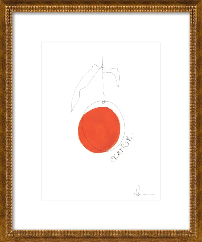 Orange by Polly Mann for Artfully Walls