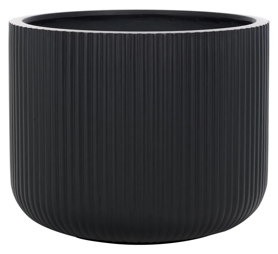 Indoor-Outdoor Lucca zoom Planter Pot - Black