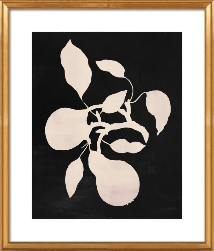 pears black and white by Ruti Shaashua for Artfully Walls