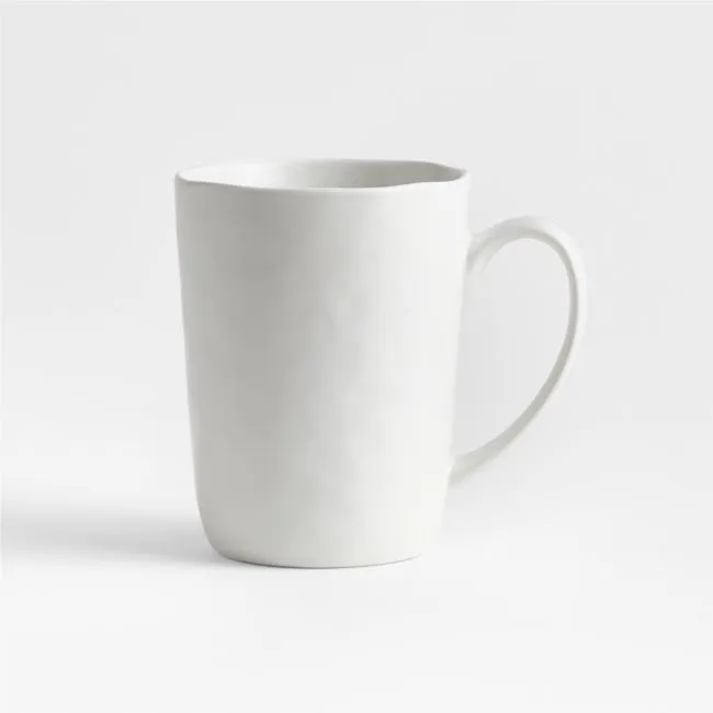Mercer 14-oz. Matte White Porcelain Mug