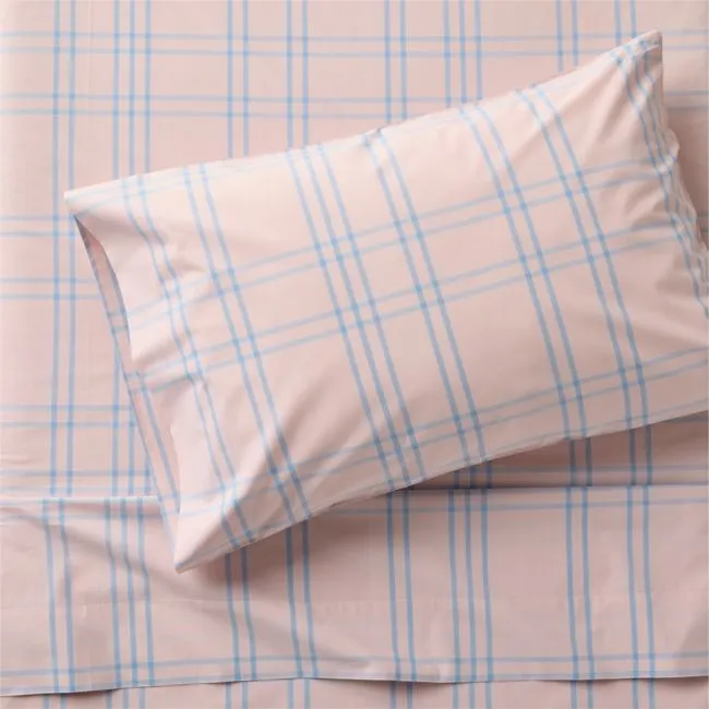 Stax Lilac Rose Organic Yarn Dyed Kids Twin Sheet Set