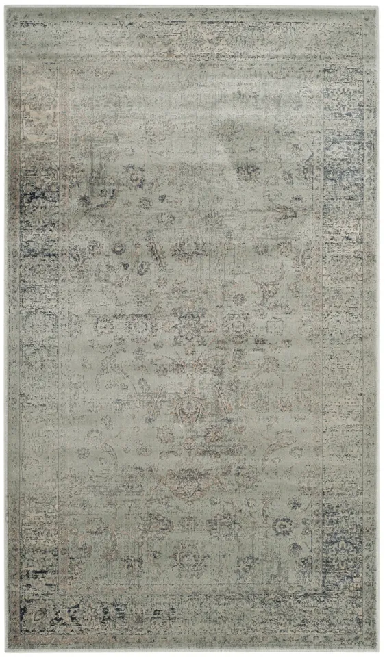 Arlo Home Woven Area Rug, VTG120-7660, Light Blue,  4' X 5' 7"